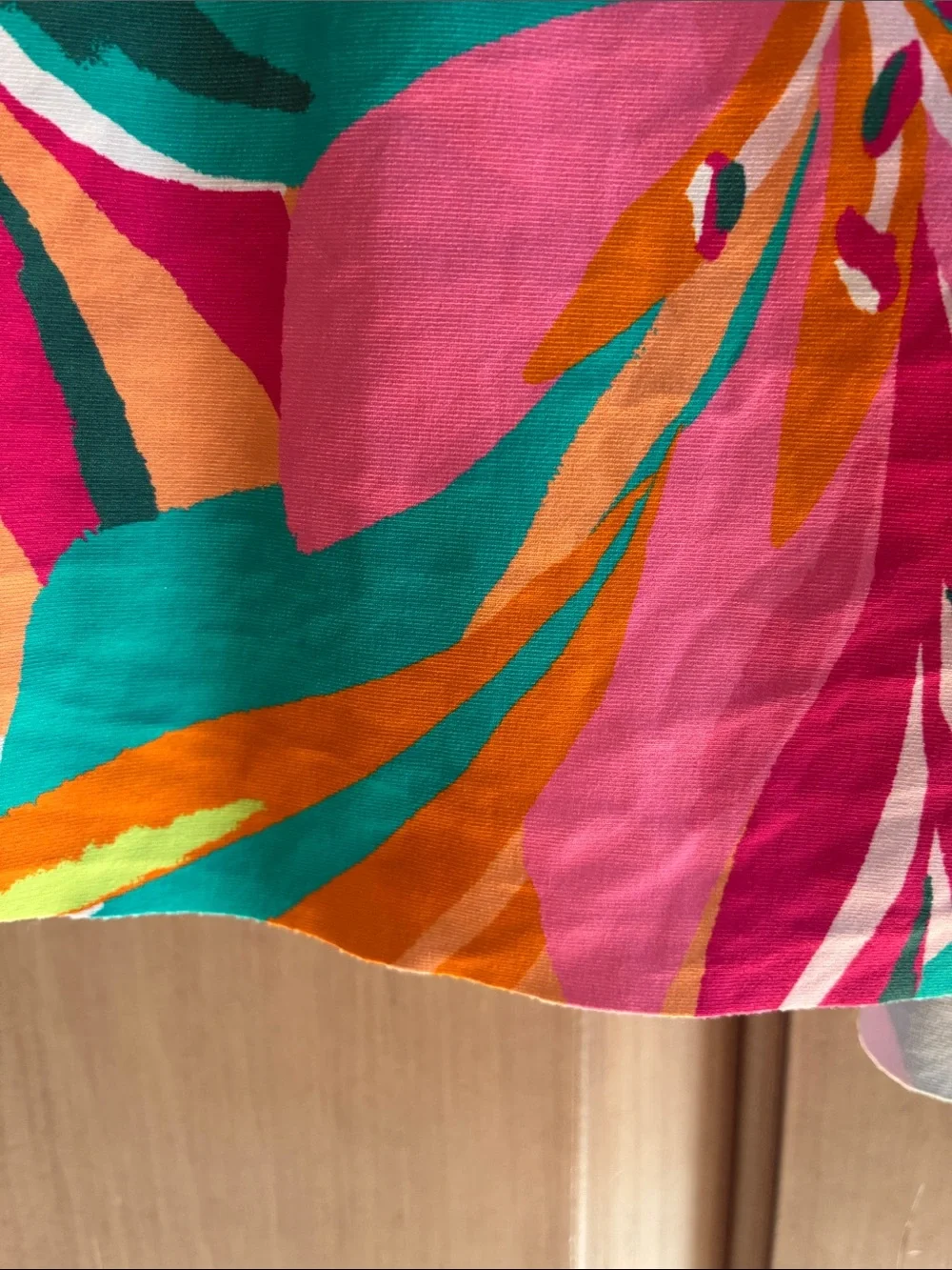 Anne Cole Tropical Floral Swim Skirt in Pink, Orange, Green, Teal